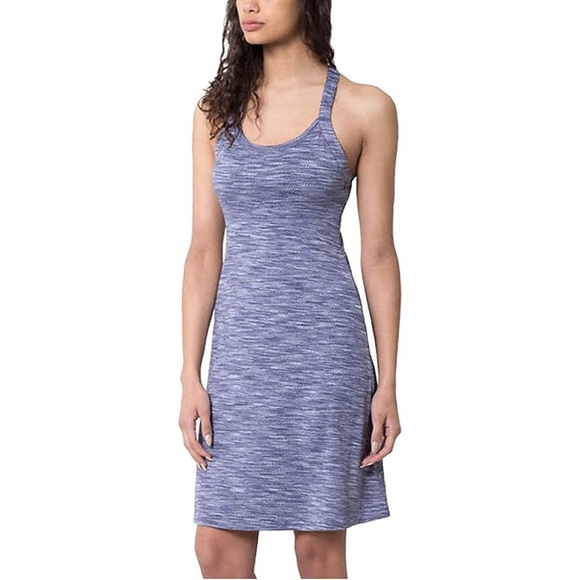 Mondetta Dresses & Skirts - MPG Mondetta Heathered Blue Racerback Knit Tennis Dress